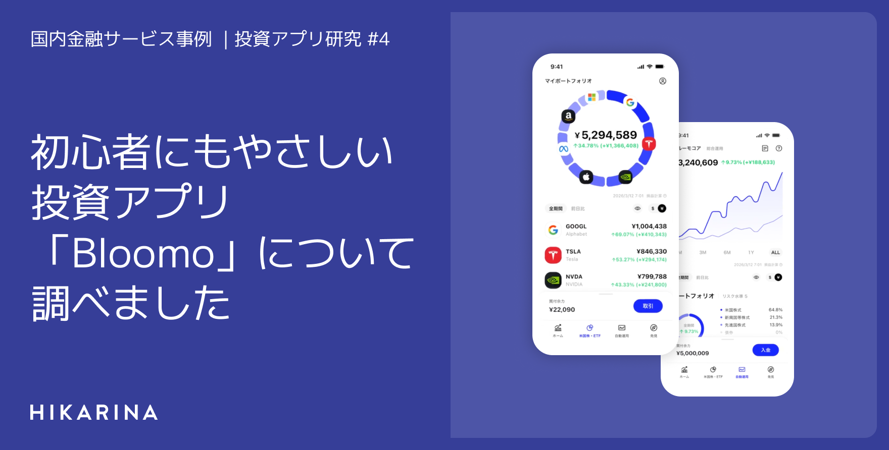 初心者にもやさしい投資アプリ「Bloomo」について調べました